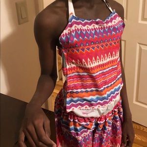 Print beach cover up